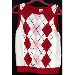 NEW 2009 Gymboree New York Girl Argyle Sweater Sleeveless L 10-12 NWT School